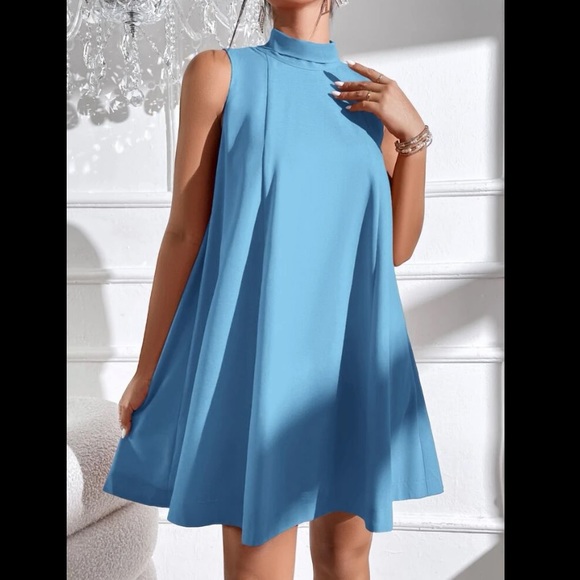 SHEIN Unity Tie Back High Neck Tank Dress - Picture 5 of 8